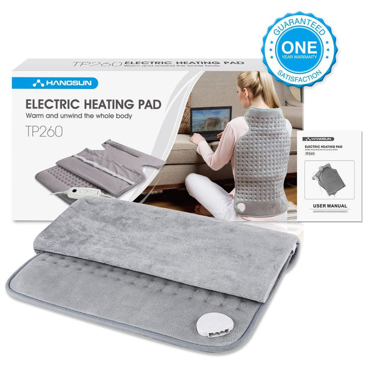 Hangsun Electric Heating Pad Heat Pad for Back Neck Shoulder Pain Relief TP260