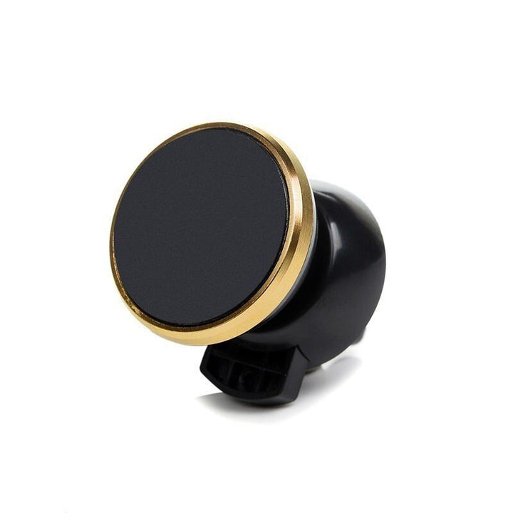 Magnetic Air Vent Mobile Phone Holder Universal 360 Magnet in Car Mount Holder-Gold