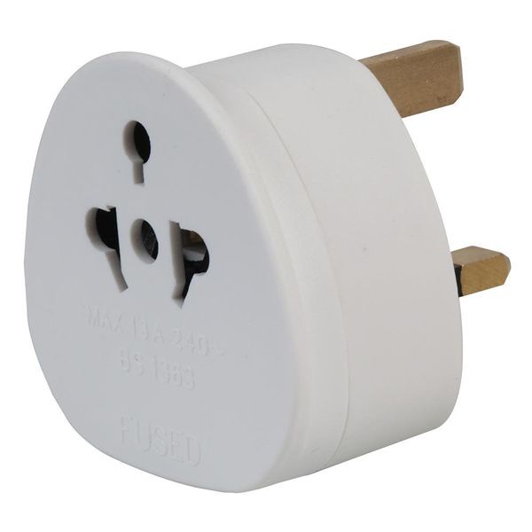 [Pack of 3] UK Visitor Adaptor USA Europe China Australia to 3 Pin UK Travel Adapter Plug Converter