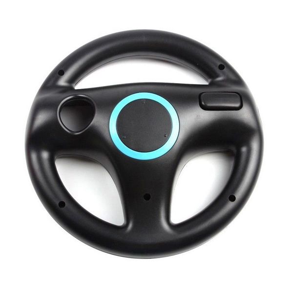 Black Steering Wheel for Nintendo Wii Mario Kart Racing Games Remote Controller