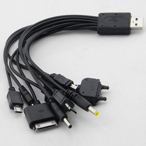 10 in 1 Universal Multi USB Charger Cable Charging Adapter for Mobile Phone PSP