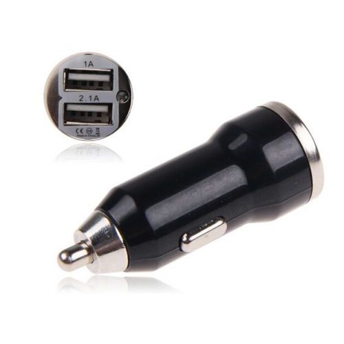 In Car Dual Twin 2 Port USB Charger Mini 12-24V Cigarette Lighter Power Adapter