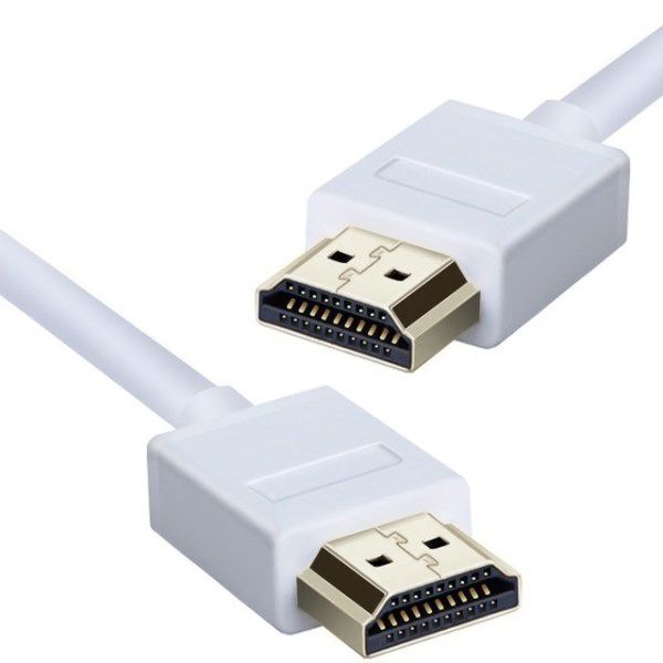 1.2M Long HDMI 2.0 Cable White HDMI Male to Male Ethernet 3D 4K Video Cable Lead