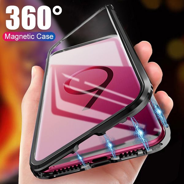 360 Metal Bumper Shockproof Magnetic Phone Case Cover for Samsung Galaxy S9