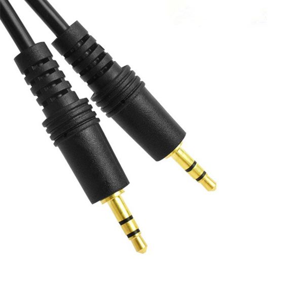 AUX Cable Gold 3.5mm Jack Stereo Audio Auxiliary Cable for Headphones Car iPhone