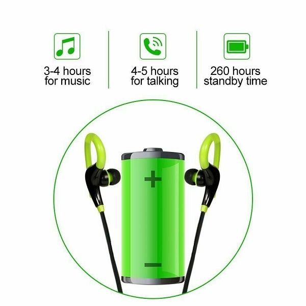 Bluetooth Earphone Wireless Earhook Headphones Sport Handsfree Bluetooth Headset