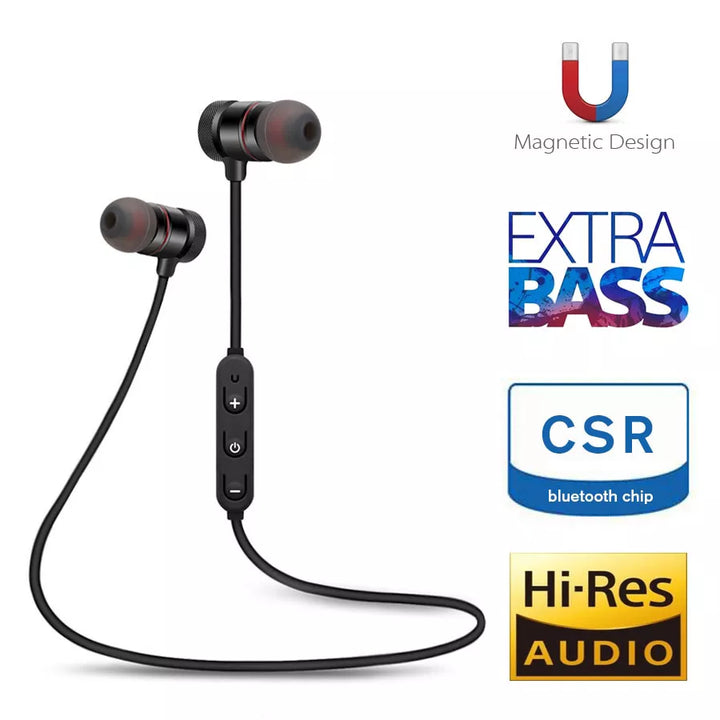 Wireless Bluetooth Earphones In Ear Magnetic Sports Running Headset