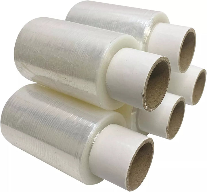 Black/Clear Mini Pallet Stretch Shrink Wrap 100mm x 150m Rolls