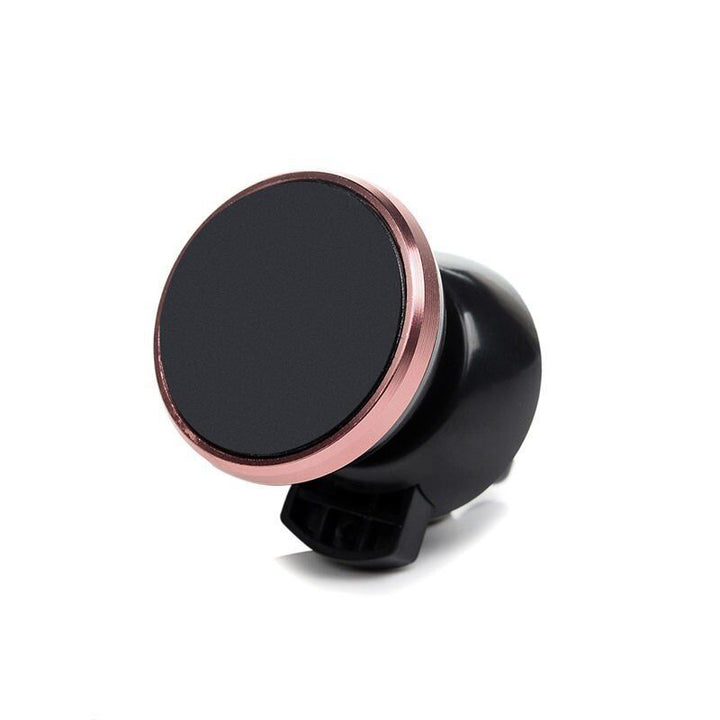 Magnetic Air Vent Mobile Phone Holder Universal 360 Magnet in Car Mount Holder-Rose Gold