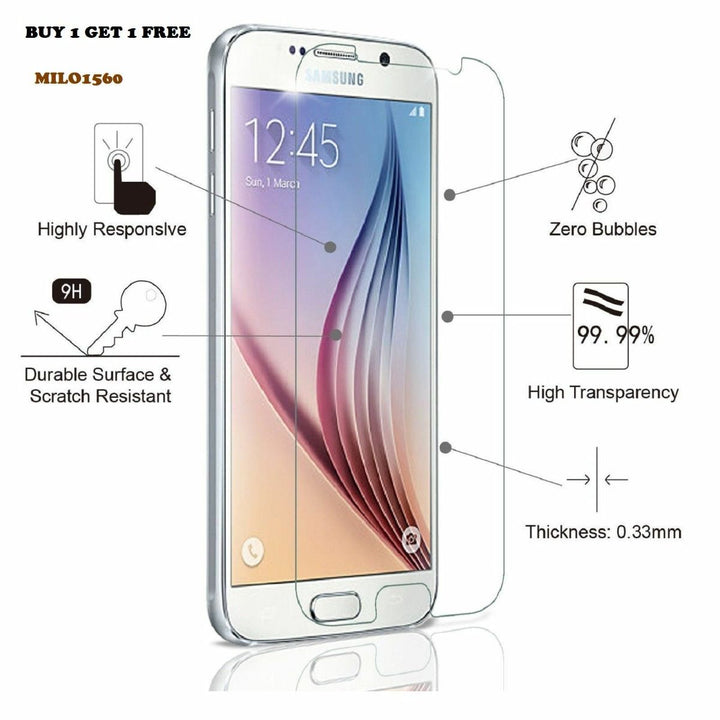 GENUINE TEMPERED GLASS SCREEN PROTECTOR FOR SAMSUNG GALAXY S7