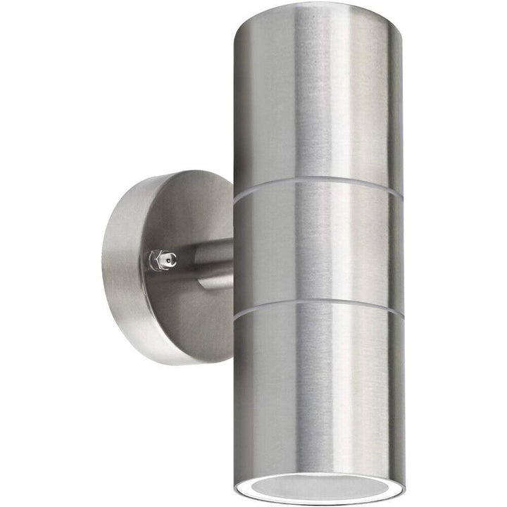 Stainless Steel Up Down Wall Light GU10 IP44 Double Indoor Outdoor LED Lamp