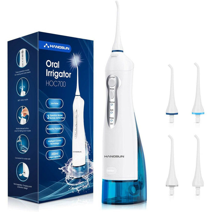 Hangsun Rechargeable Water Flosser Cordless Oral Irrigator Water Jet HOC700