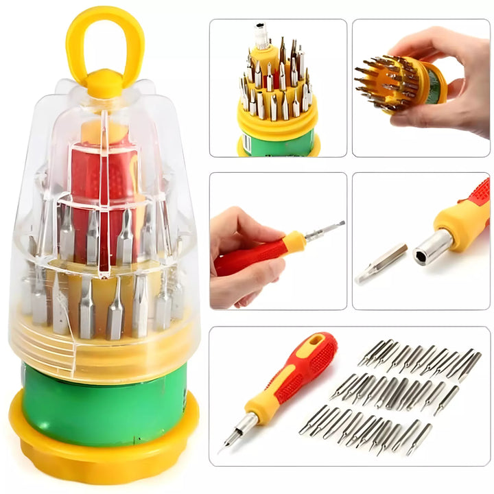 31 in 1 Mini Precision Torx Hex Screwdriver Star Repair Tool Set Kit Mobile PC